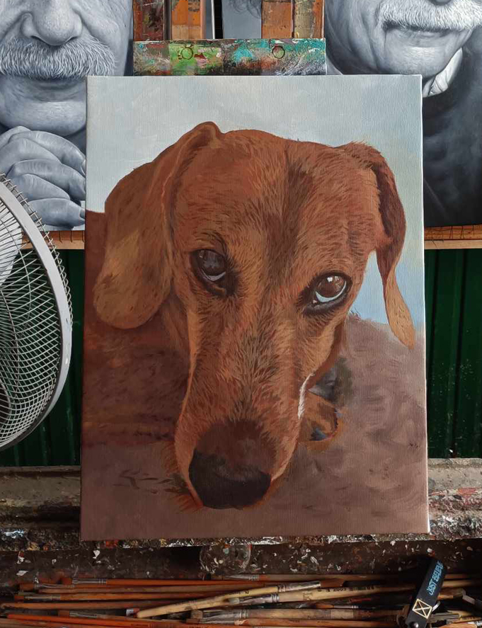 Pintura personalizada de perro Paso 3